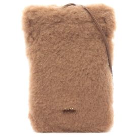 Borsa a spalla in seta Teddy Bear Max Mara marrone Marrone