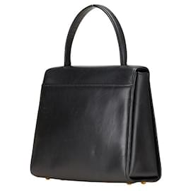 Givenchy-Givenchy Logo Leather Handbag-Black