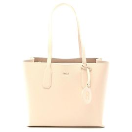 Bolsa tote clássica de couro Furla Rosa