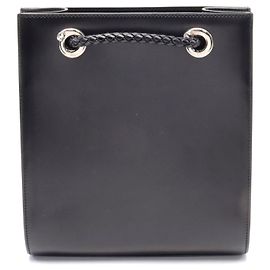 Schwarzer Panthère Leder Rucksack von Cartier Schwarz
