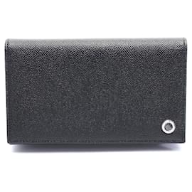 Bulgari-Bvlgari Leather Bifold Long Wallet-Black
