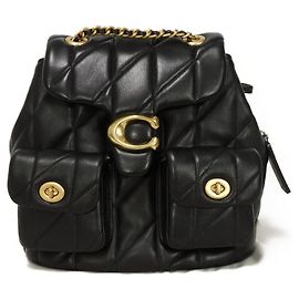Coach Tabby Quilting Nappa Leather Backpack Black
