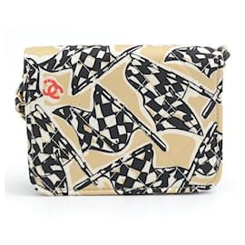 Chanel-Chanel Mini Matelassé Chain Shoulder Bag-Beige