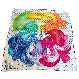 Sciarpa di seta Hermès multicolore 90 cm Multicolore