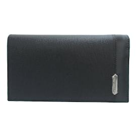 Bulgari-Bvlgari Serpenti Scaglie Leather Bi-fold Long Wallet-Black