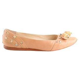 Céline Pink leather ballet flats Pink