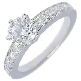 Tiffany & Co. Platinum Solitaire Band Ring Other