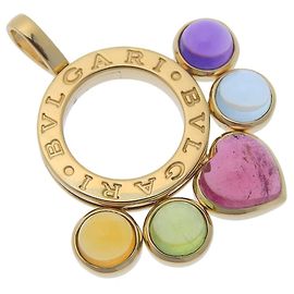 Bulgari Pendente Bvlgari Allegra in oro giallo 18K Multicolore D'oro
