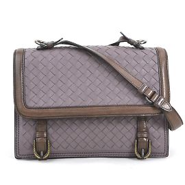 Bolsa de Ombro em Couro Intrecciato da Bottega Veneta Marrom