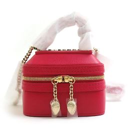 Bulgari Pochette en cuir Serpenti de Bvlgari Rouge