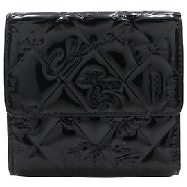 Chanel Icon Line Geldbörse im Querformat Schwarz