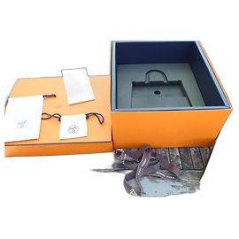 Hermès full box set for mini kelly precious Orange Navy blue