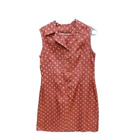 Autre Marque Mini Robe Orange Synthétique Taille 38 Orange