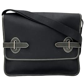 Hermès-Hermes Buenaventura PM Men's Shoulder Bag-Black