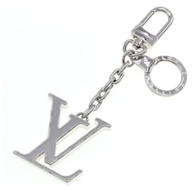 Louis Vuitton-Louis Vuitton Silver Metal Keyring-Silvery