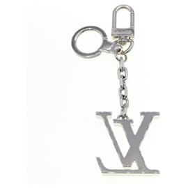 Louis Vuitton-Louis Vuitton Silver Metal Keyring-Silvery