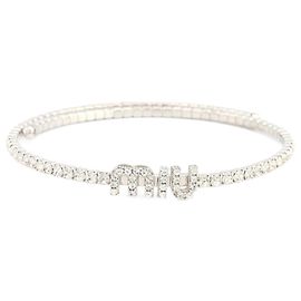 Miu Miu Silber Choker-Halskette Silber