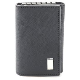 Alfred Dunhill Dunhill PVC Coated Canvas Key Case Black