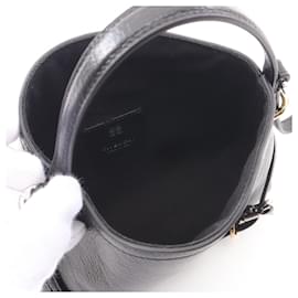 Givenchy-Givenchy Nano Voyou Leather Handbag Black-Black