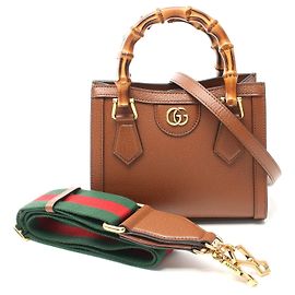 Gucci Diana Mini Bambusleder Tote Bag Braun