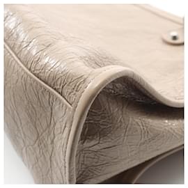 Balenciaga-Balenciaga City Medium Leather Handbag-Brown,Beige