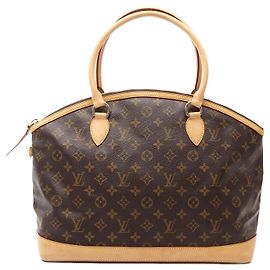 Louis Vuitton Lockit Horizontal Tote Bag Braun