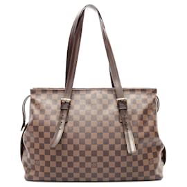 Louis Vuitton-Louis Vuitton Chelsea Damier Ebene Tote Bag-Brown