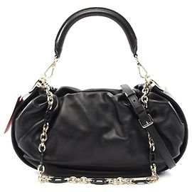 Borsa hobo media in pelle Roger Vivier Nero