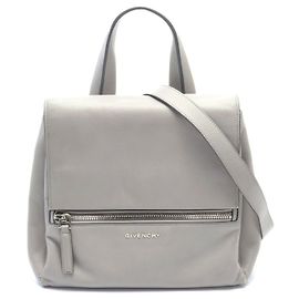 Givenchy Pandora Pure Small Leather Handbag Grey