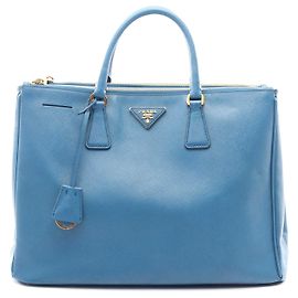 Sac à main Prada Saffiano Lux Galleria Bleu