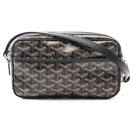 Goyard Cap Vert PM Shoulder Bag PVC Leather Black