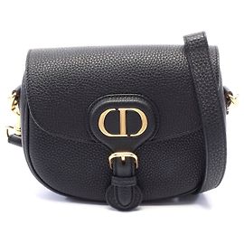 Bolsa de ombro de couro Dior Bobby Small preta Preto