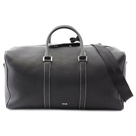 Dior Lango 50 Leather Boston Bag Black