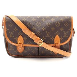 Borsa a Spalla Gibeciere MM Monogramma Louis Vuitton Marrone
