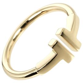 Tiffany & Co TIFFANY&Co. T wire Ring K18 yellow gold 2.8g Yellow