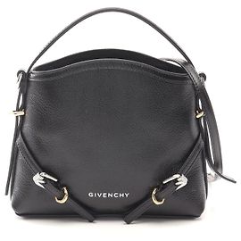 Bolsa de couro Givenchy Nano Voyou preta Preto