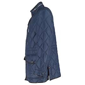 Burberry-Burberry Quilted Jacket in Blue Polyamide-Blue