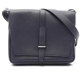 Hermès-Hermes Steve Light Junior Navy Shoulder Bag-Blue