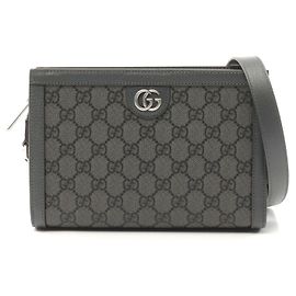 Borsa Super Mini Ophidia in PVC, tela e pelle Gucci Grigio