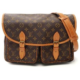 Borsa a Spalla Gibeciere MM Monogramma Louis Vuitton Marrone