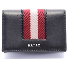 Portacarte in pelle Bally Nero