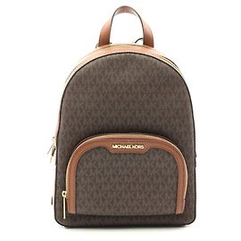 Michael Kors JAYCEE Backpack PVC Leather Brown