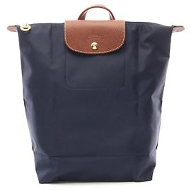 Longchamp Le Pliage Original M Backpack Fabric Leather Blue