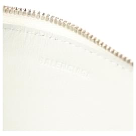 Balenciaga-Balenciaga Leather Coin Case-White