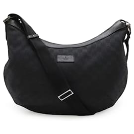 Gucci-Gucci GG Canvas Shoulder Bag-Black