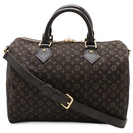 Louis Vuitton Monogram Idylle Speedy Bandouliere 30 Handbag Dark grey Monogram
