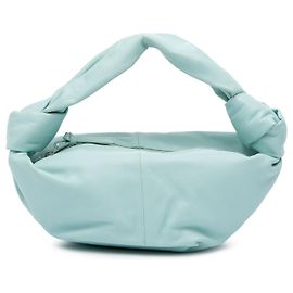 Bolso Mini Double Knot de Piel de Ternera Azul Bottega Veneta Azul Azul claro