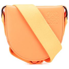 Bolso de tacón de piel de ternera suave naranja LOEWE Naranja