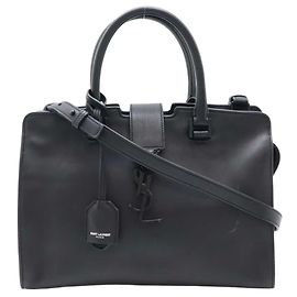 Borsa Baby Cabas Monogram Yves Saint Laurent Nero