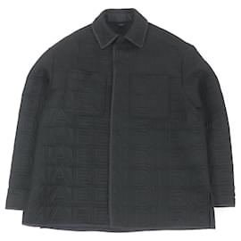 Fendi-Veste matelassée noire avec logo FENDI MARC JACOBS-Noir